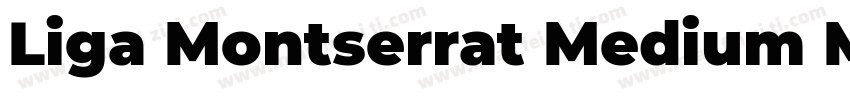 Liga Montserrat Medium Medium字体转换
